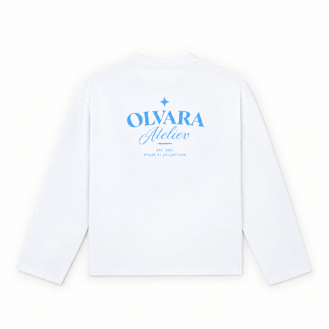 10101 WIT/BLAUW LONGSLEEVE