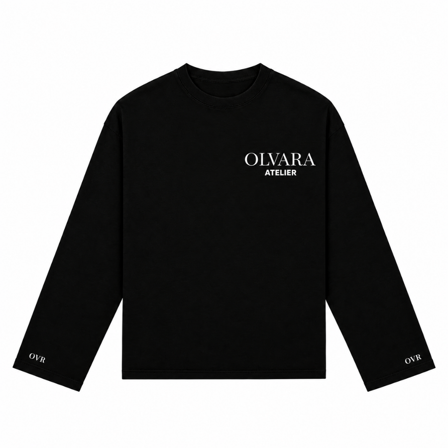 10103 ZWART/WIT LONGSLEEVE
